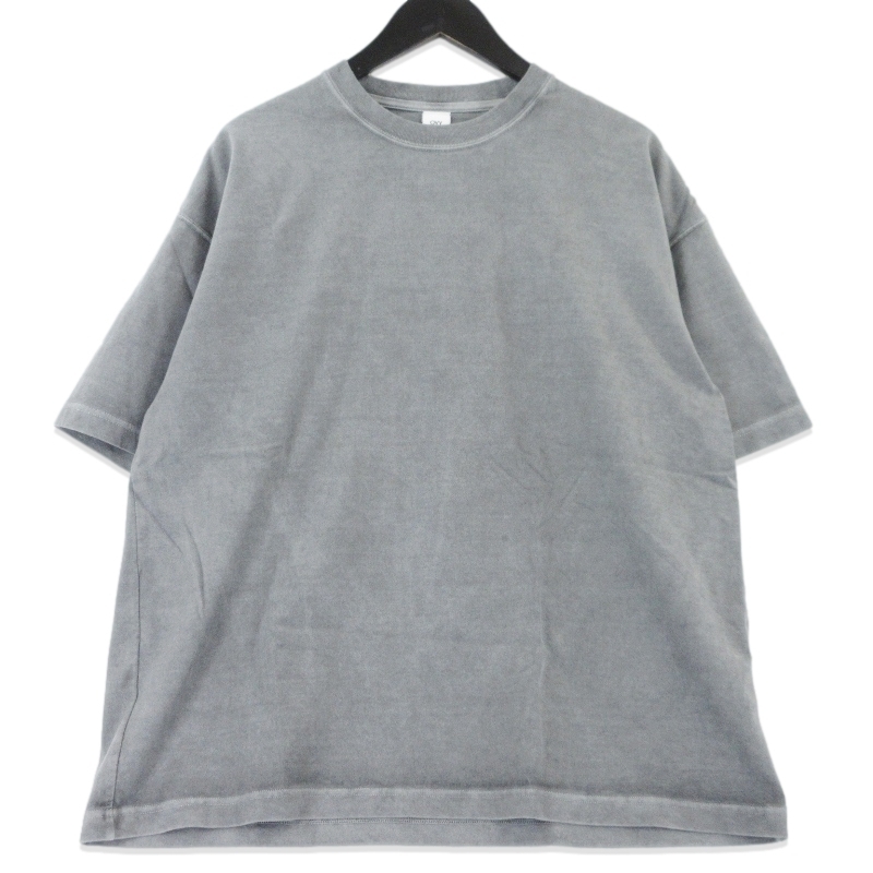 OVY オヴィ 半袖Tシャツ Pigment Dyed Relax Fit T-shirts 064 日本製 バイオウォッシュ加工 グレー L 99001023
