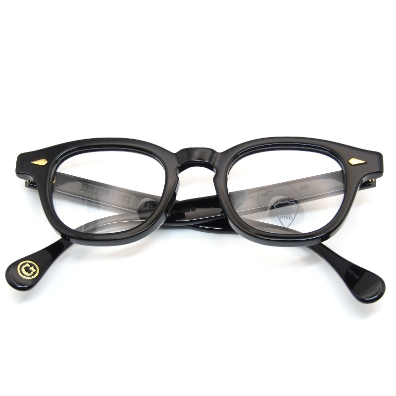 未使用 JULIUS TART OPTICAL ジュリアスタートオプティカル メガネフレーム AR 44-22 GOLD PL-001A 日本製 エーアール BLACK 61005700