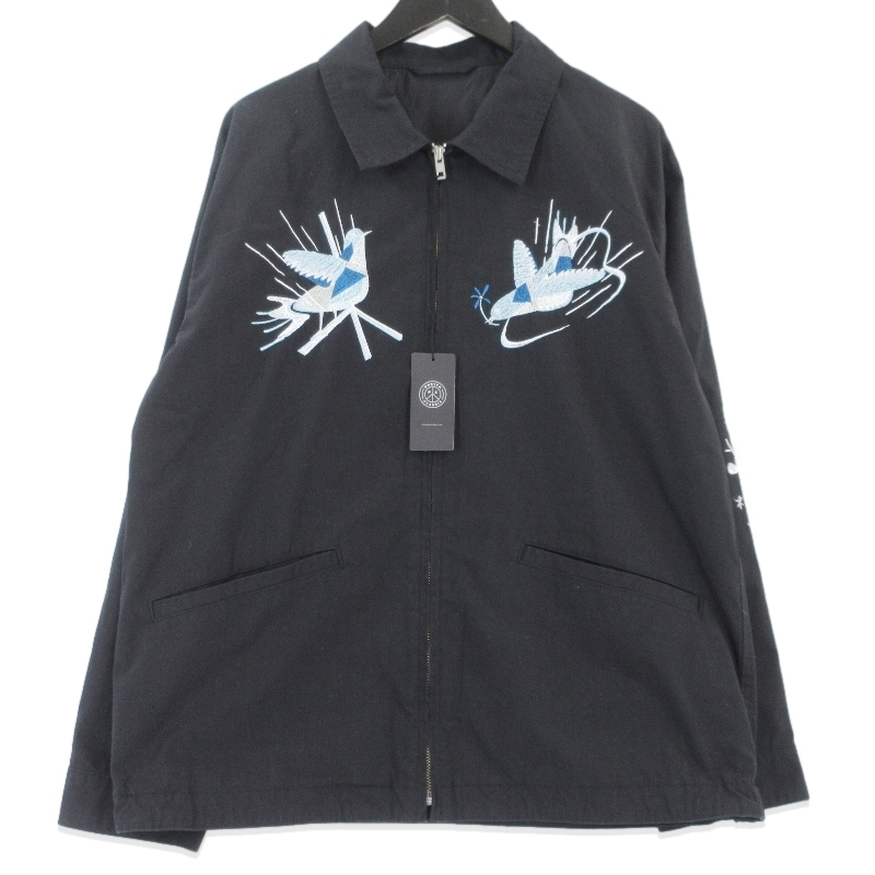 未使用 Porter Classic ポータークラシック HIPPIE SOUVENIR ZIP UP JACKET PC-061-3855 ヒッピー スーヴェニア ブラック 黒 2 99001095