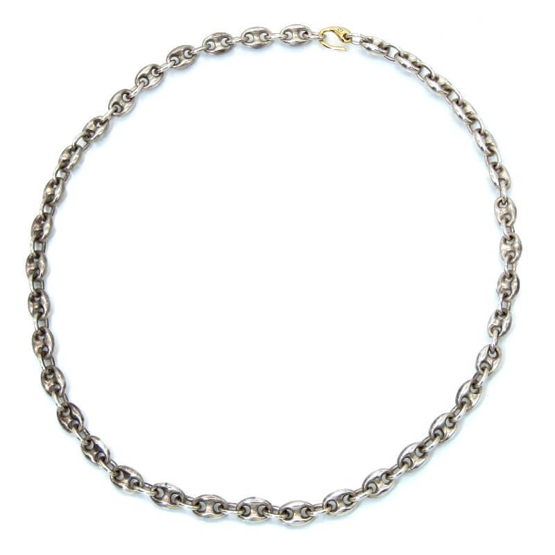 h'eres ヒアーズ ネックレス PN NECKLACE アンカーチェーン 55cm 18KGP SV925 ゴールドメッキ 28012830