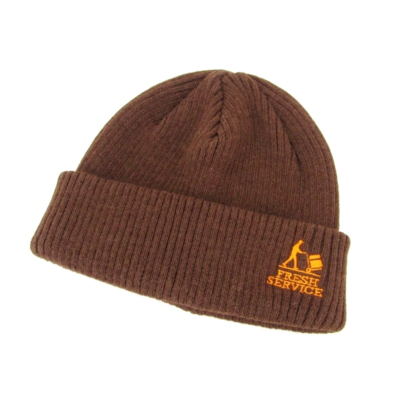 未使用 FreshService フレッシュサービス ニットキャップ THERMAL RIB KNIT WATCH CAP FSP254-90069 ワッチキャップ ブラウン 47000190