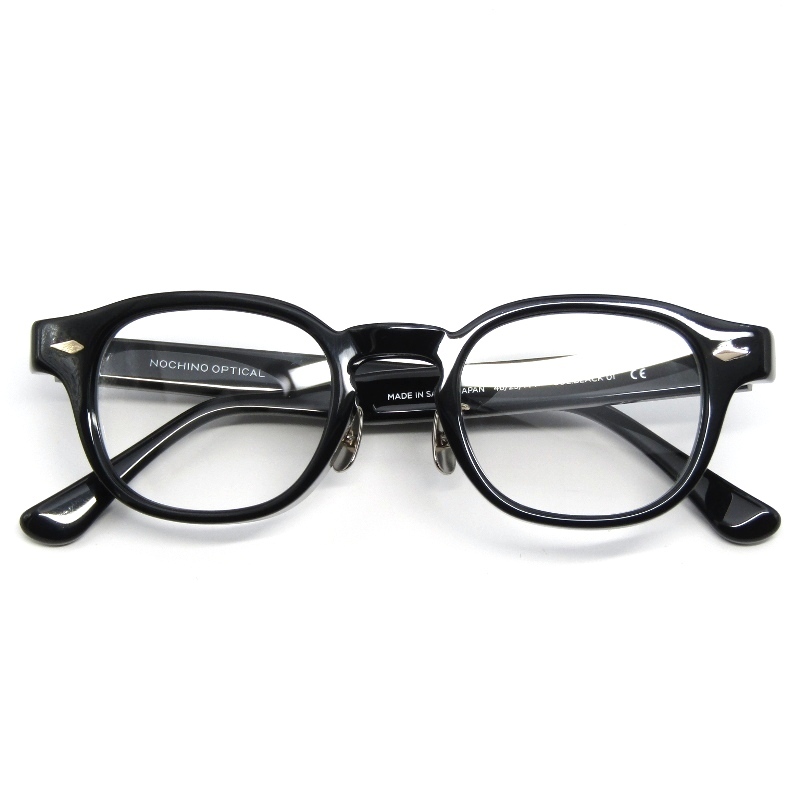未使用 NOCHINO OPTICAL ノチノオプティカル サングラス NOCHINO FR ＃1 日本製 ノチノ 調光 8mm厚フロント GLOSS BLACK 61005882