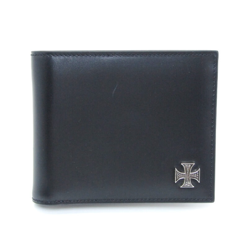 ENFANTS RICHES DEPRIMES アンファンリッシュデプリメ 二つ折り財布 CROIX DE FER WALLET イタリア製 札入れ ブラック 黒 28012896
