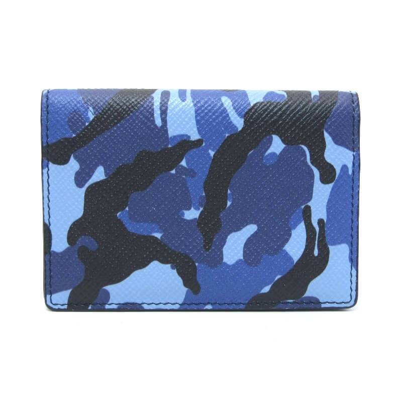 SMYTHSON スマイソン カードケース PANAMA PMA FOLDED C/CASE カードホルダー 名刺入れ ブルー 28012891
