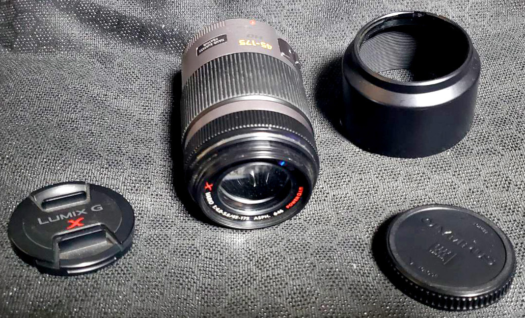 [1000円スタート] 実用動作品 Panasonic パナソニック LUMIX G VARIO 45-175mm F4.0-5.6 POWER O.I.S. マイクロフォーサーズm43 電動ズーム