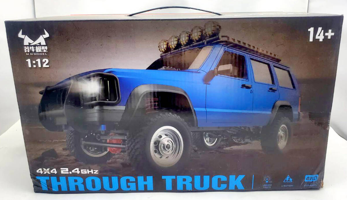 [1000円スタート] 新品同様 MN78 1/12 Jeep Cherokee ジープ チェロキー ブルー RTR ラジコン 未使用
