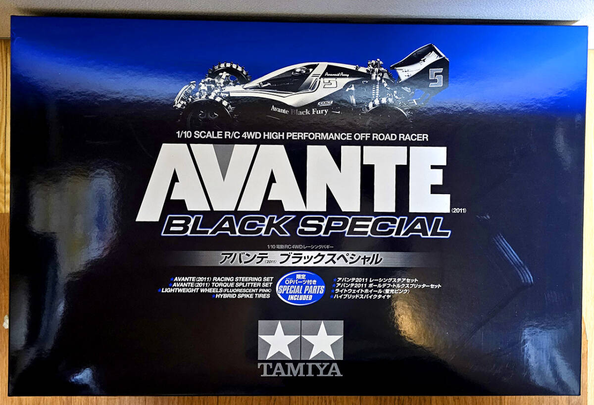 [1000円スタート] 新品未組立 1/10RC アバンテ （2011） ブラックスペシャル タミヤ RC特別企画商品 4WD 47390