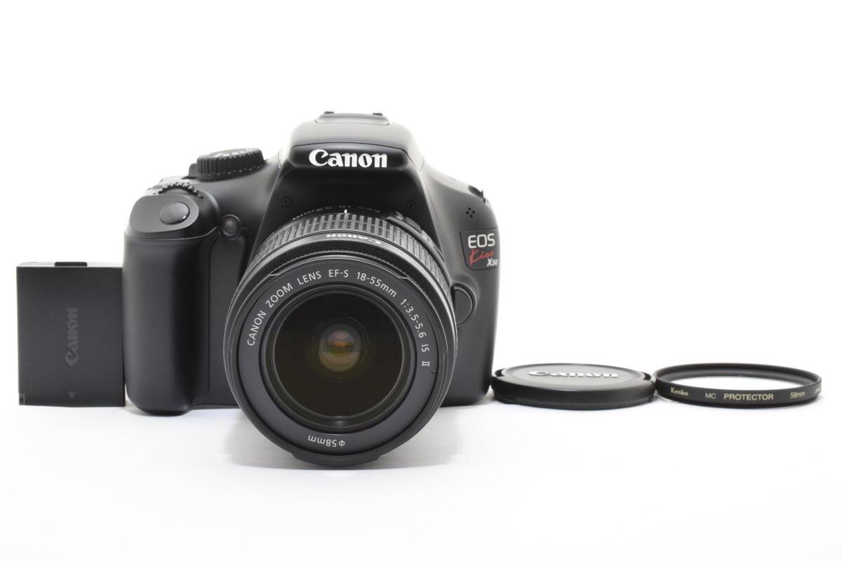 ★極上品★キャノン CANON EOS KISS ×50 18-55mm F3.5-5.6 Ⅱ《ショット数678回》★ Y1211 #4929