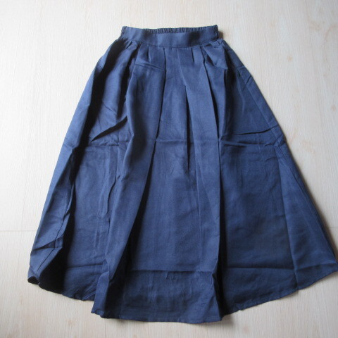 新品 ロングスカート ネイビー M レディース
