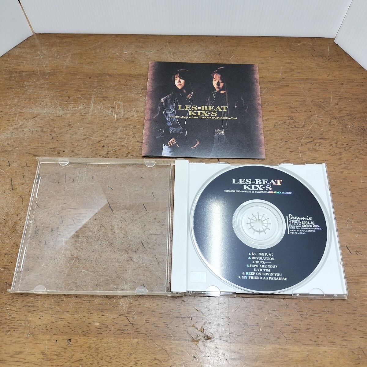 【1円スタート】 CD LES=BETA KIX S オリジナル アルバム ALBUM MIHARU ATAKA on Guitar / TSUKASA HAMAGUCHI on Vocal
