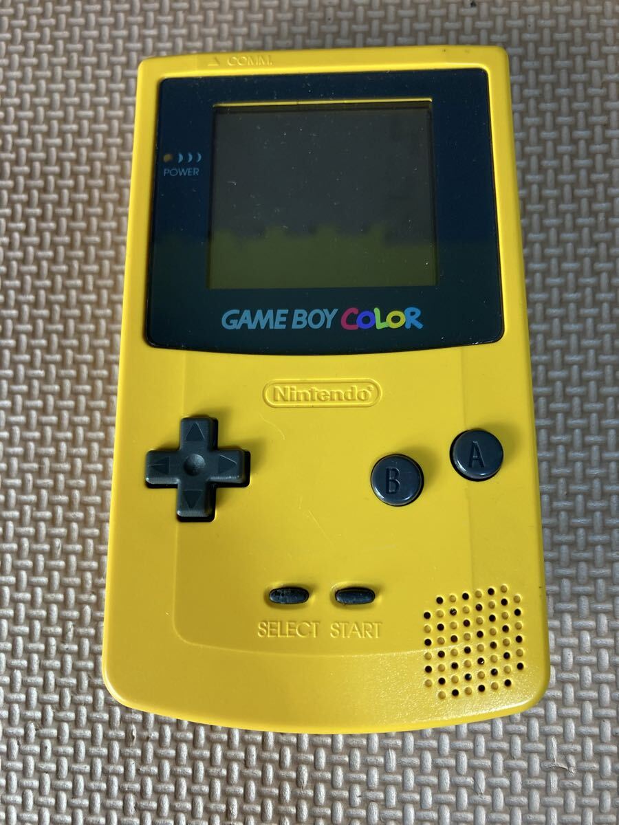1円 Nintendo ゲームボーイカラー CGB-001 イエロー GAME BOY COLOR 通電確認済み　現状品