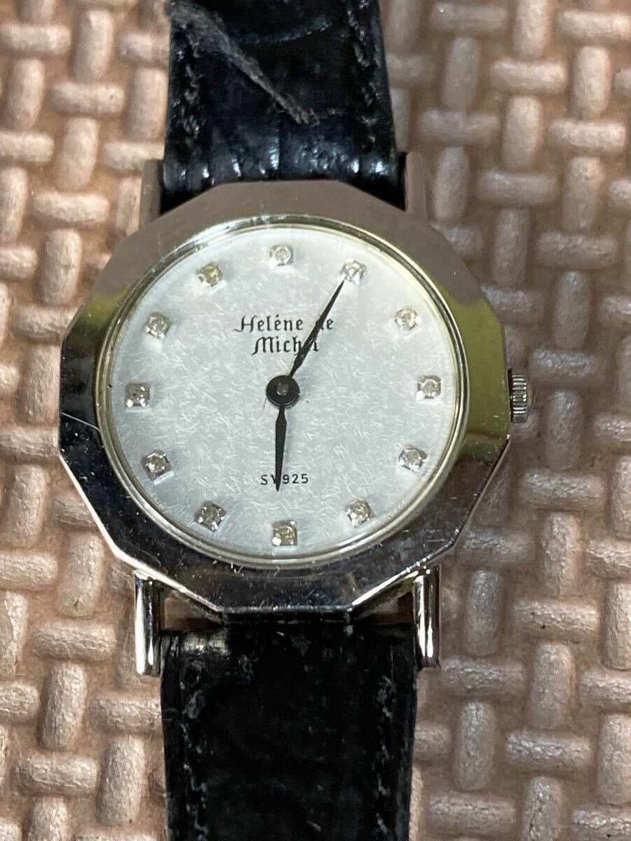 1円 HELENE DE MICHEL SILVER 925 レディース クォーツ 腕時計 不動　現状品