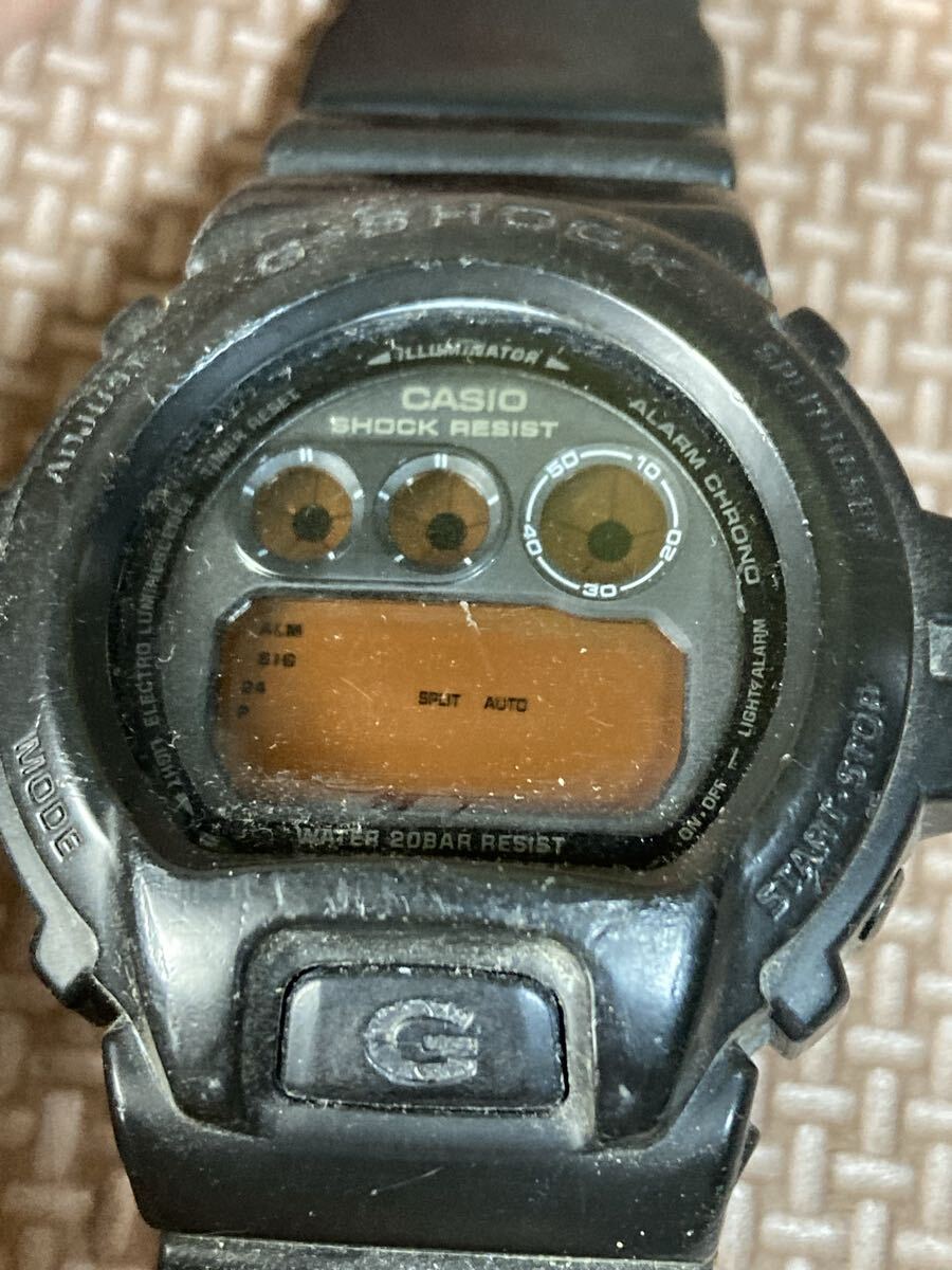 1円 G-SHOCK ジーショック DW-6900MS CASIO カシオ ブラック デジタル 腕時計 多機能 カレンダー　ジャンク　現状品