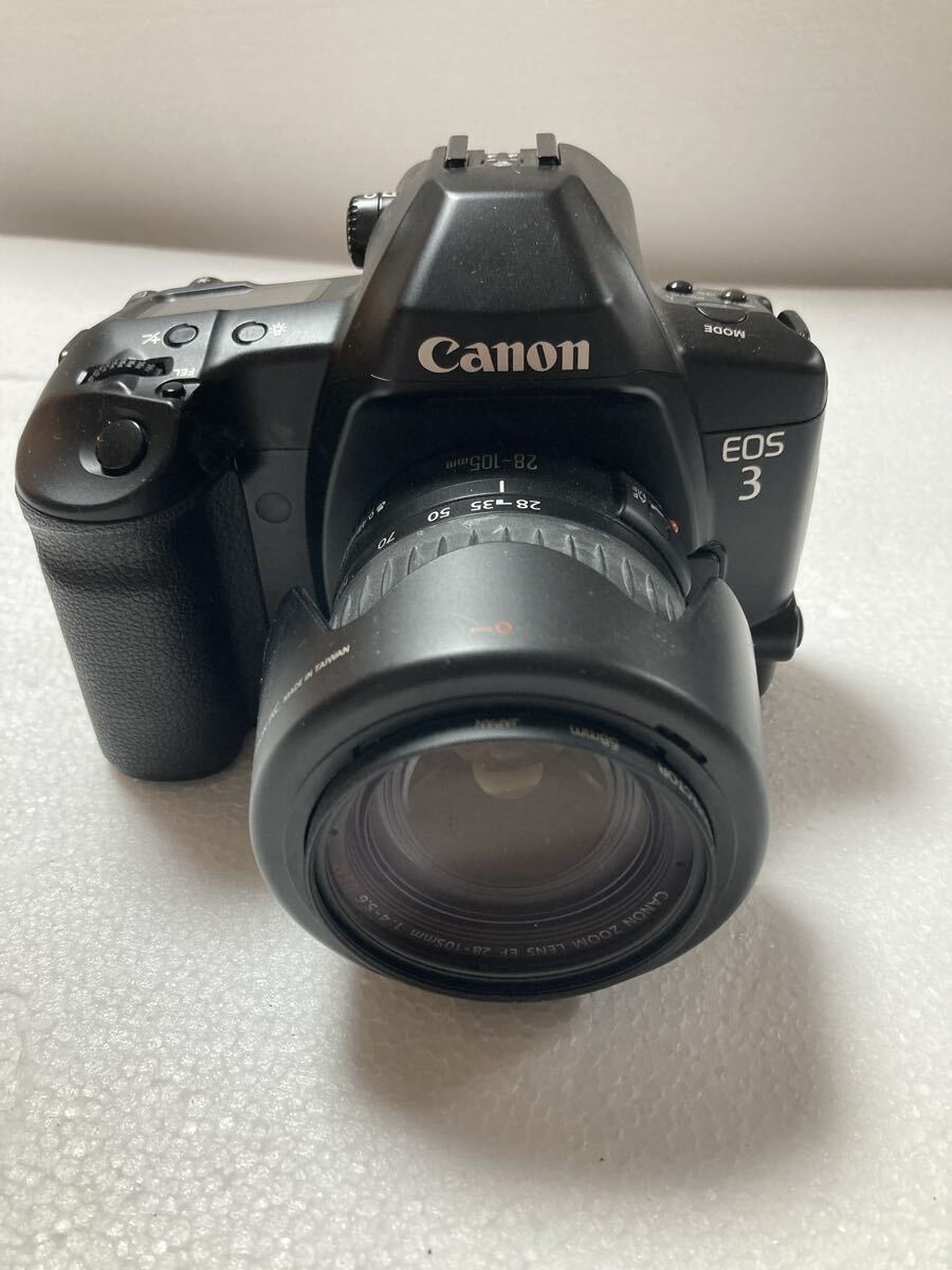 1円 Canon EOS3 キャノン フィルムカメラ ボディ LENS レンズ ジャンク　現状品