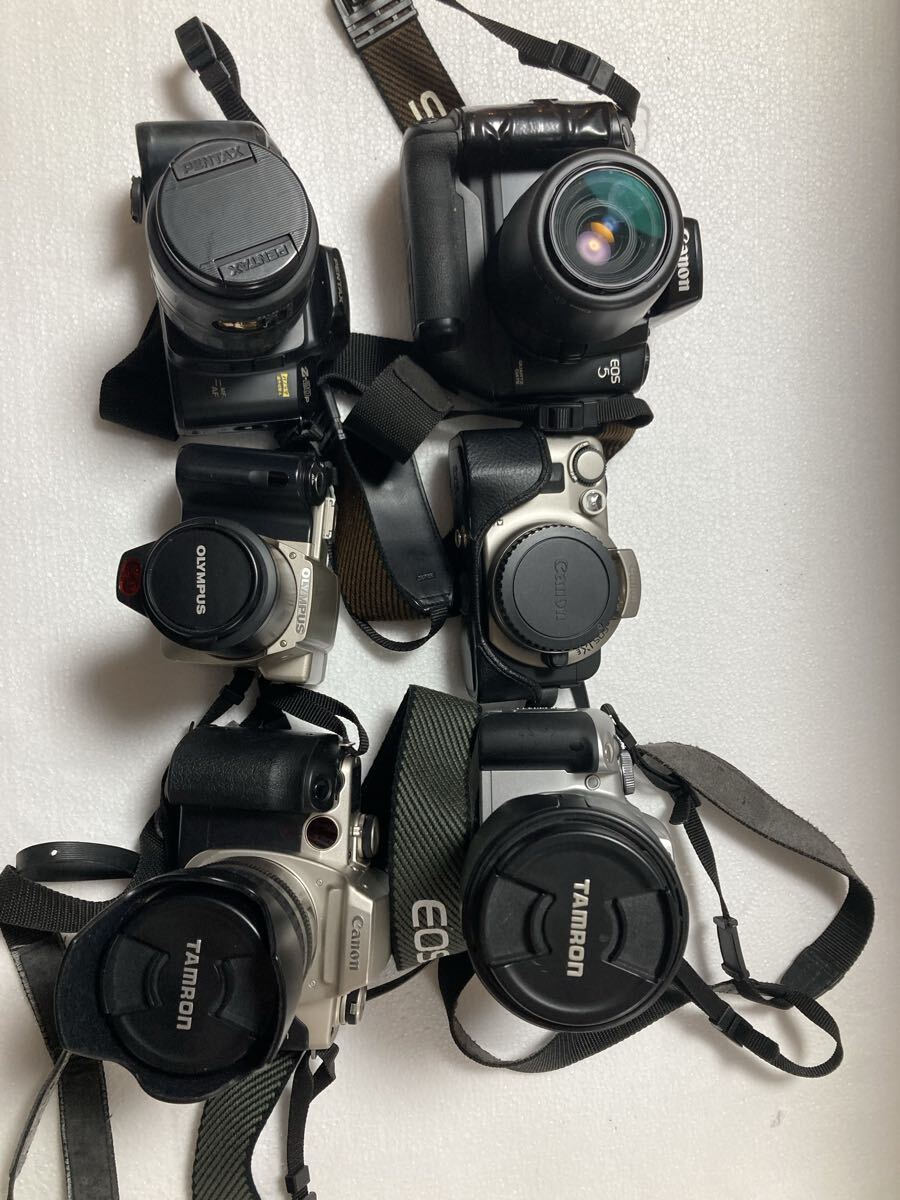 1円 Canon EOS フィルムカメラまとめ　 キャノン カメラ 一眼レフフィルムカメラ　5 55 デジタル　IXE ジャンク　現状品