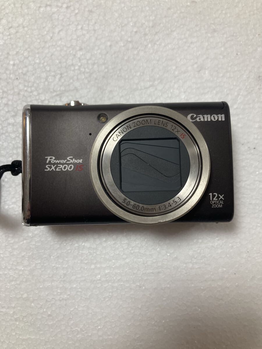 1円 Canon PowerShot SX200 IS コンパクトデジタルカメラ パワーショット デジタルカメラ キャノン　通電確認済み　現状品