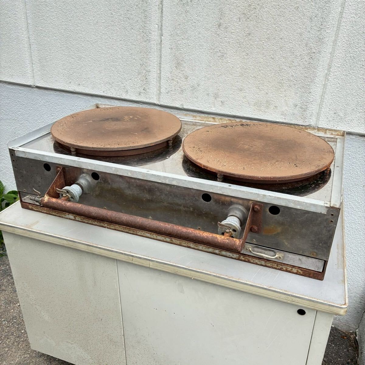 クレープ焼き器 ガスクレープメーカー 業務用 クレープ焼器 LPガス 屋台 512K15900