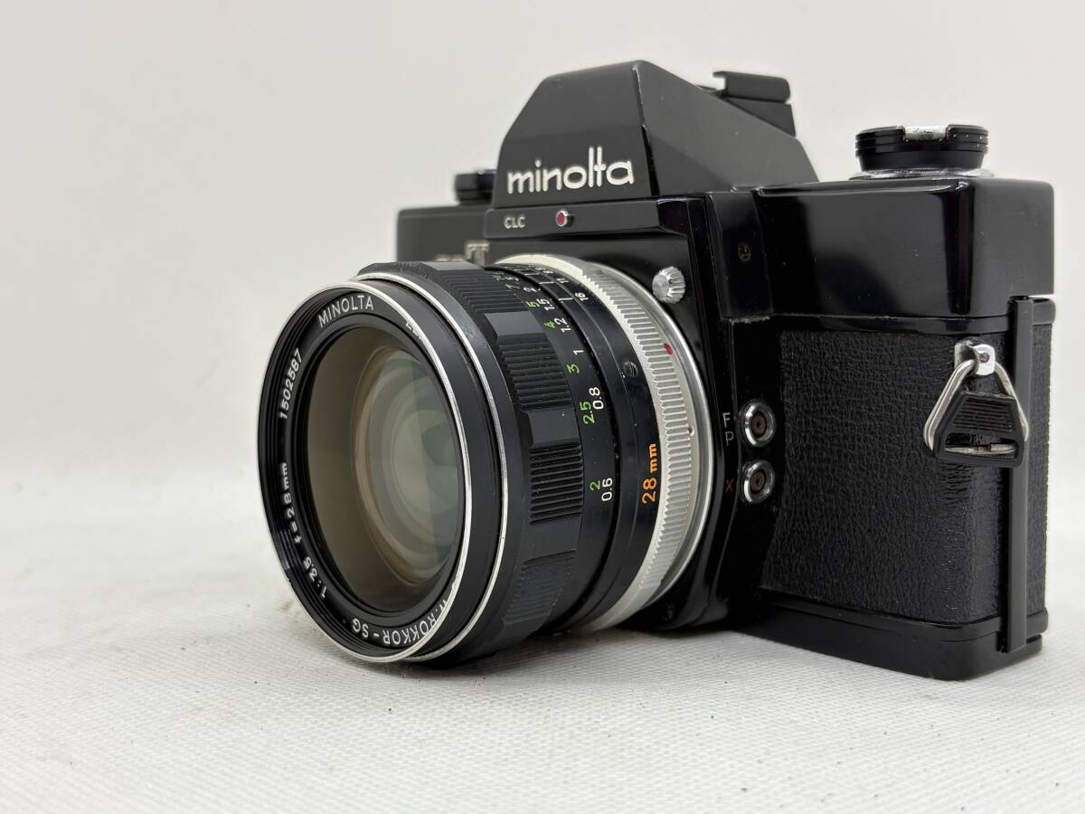 ミノルタ Minolta SRT101 35mm フィルムカメラ + W.Rokkor-SG 28mm F3.5 レンズ 5004
