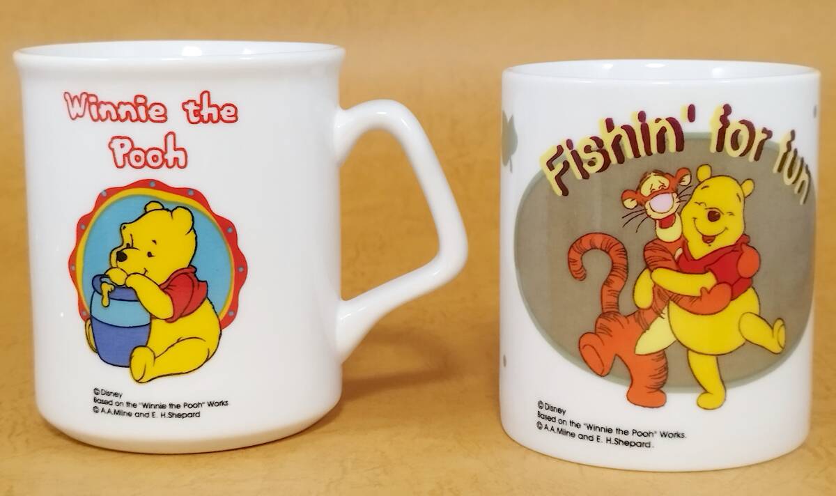 ディズニー くまのプーさん 絵柄違い マグカップ 2個セット 未使用 2客 ペア Disney ディズニー ティガー