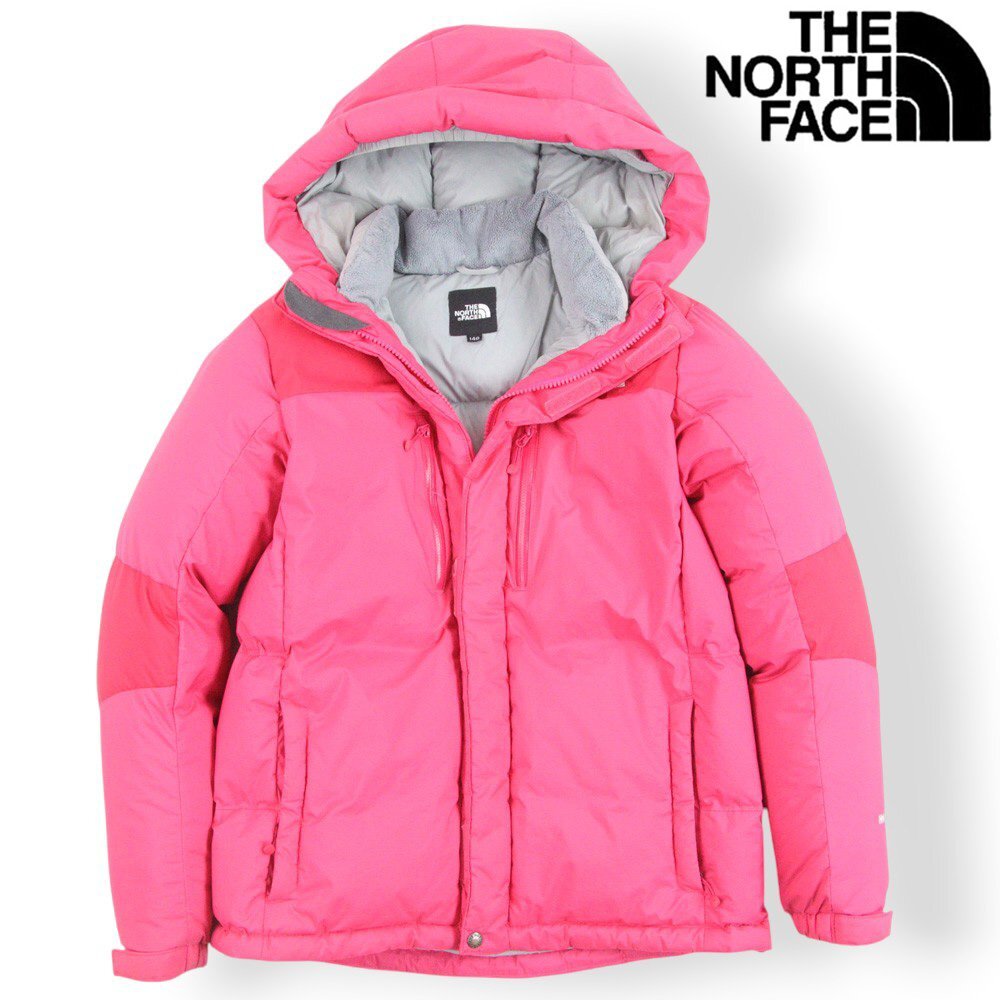 美品 ノースフェイス HyVent ハイベント KIDS BALTRO LIGHT JACKET キッズ バルトロライト ダウンジャケット ピンク 140 参考価格￥29,700-