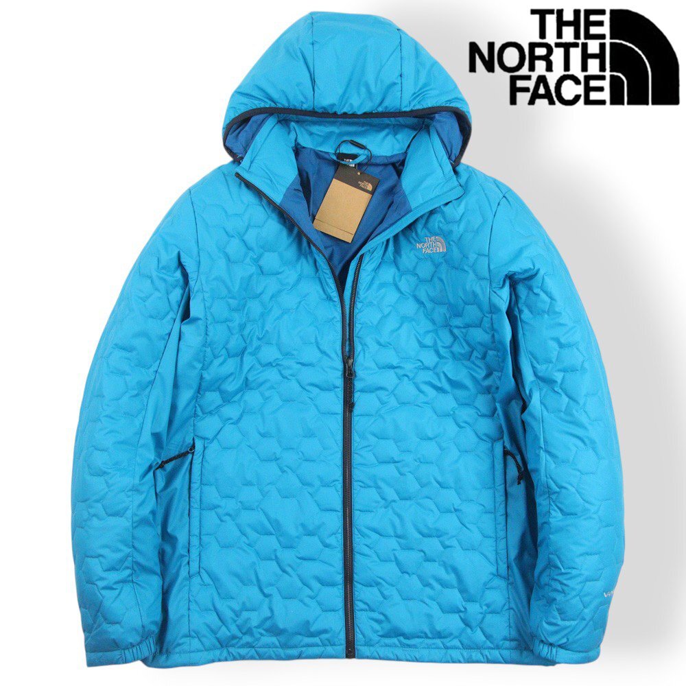 新品タグ付き ノースフェイス NI3NL51A M'S V-MOTION AIR JACKET 1 SP A フード付 キルティング 中綿ジャケット 青 2XL【参考価格￥18,700-