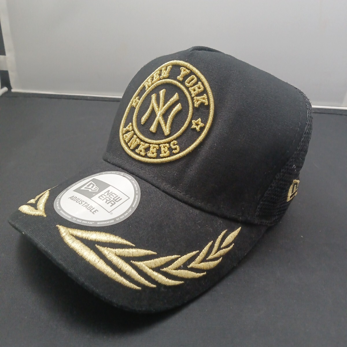 D NEW ERA ニューエラ メッシュキャップ ブラック MLB ニューヨークヤンキース 