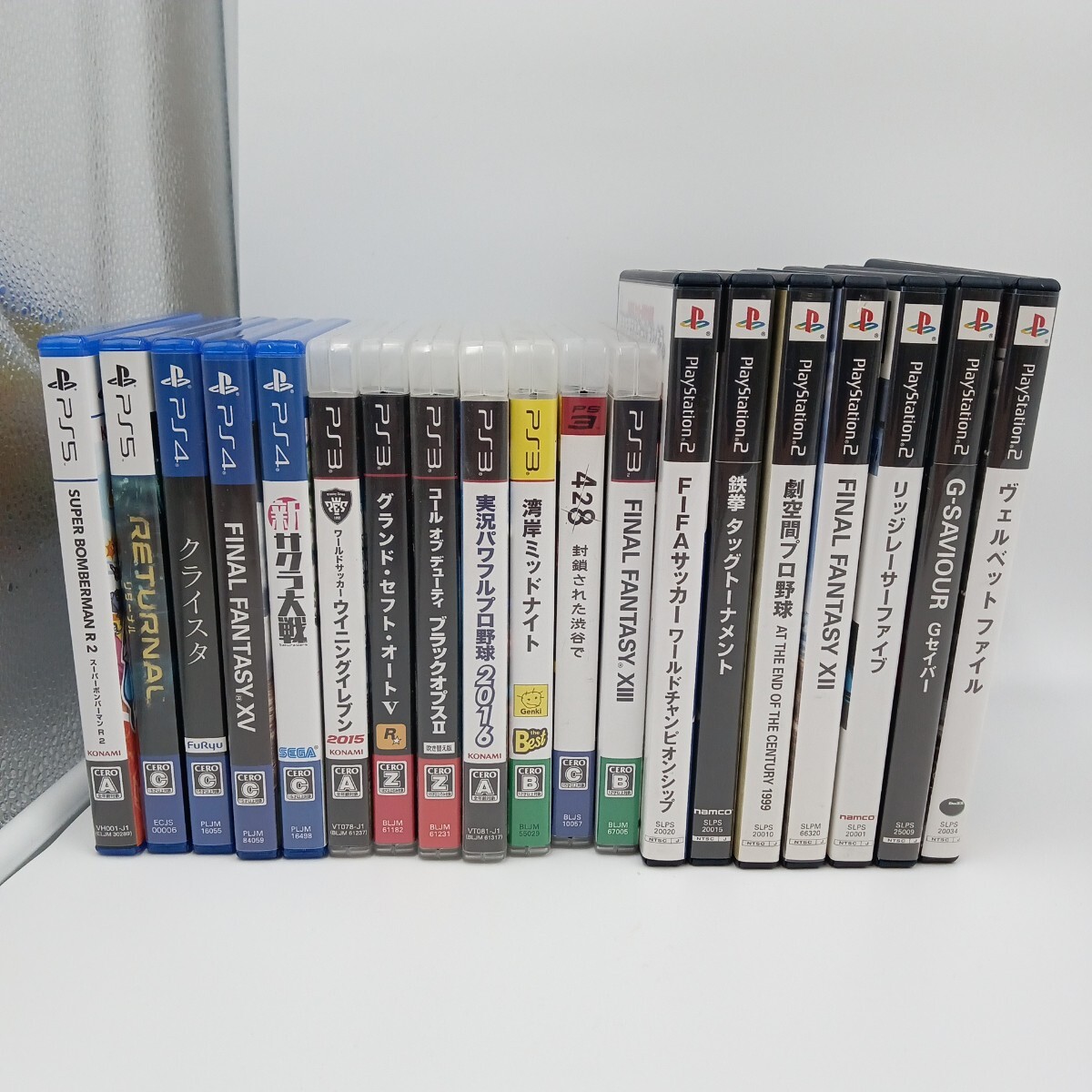F プレイステーション ソフト19点 まとめ PS5 PS4 PS3 PS2 ボンバーマン リターナル ファイナルファンタジー パワフルプロ野球など