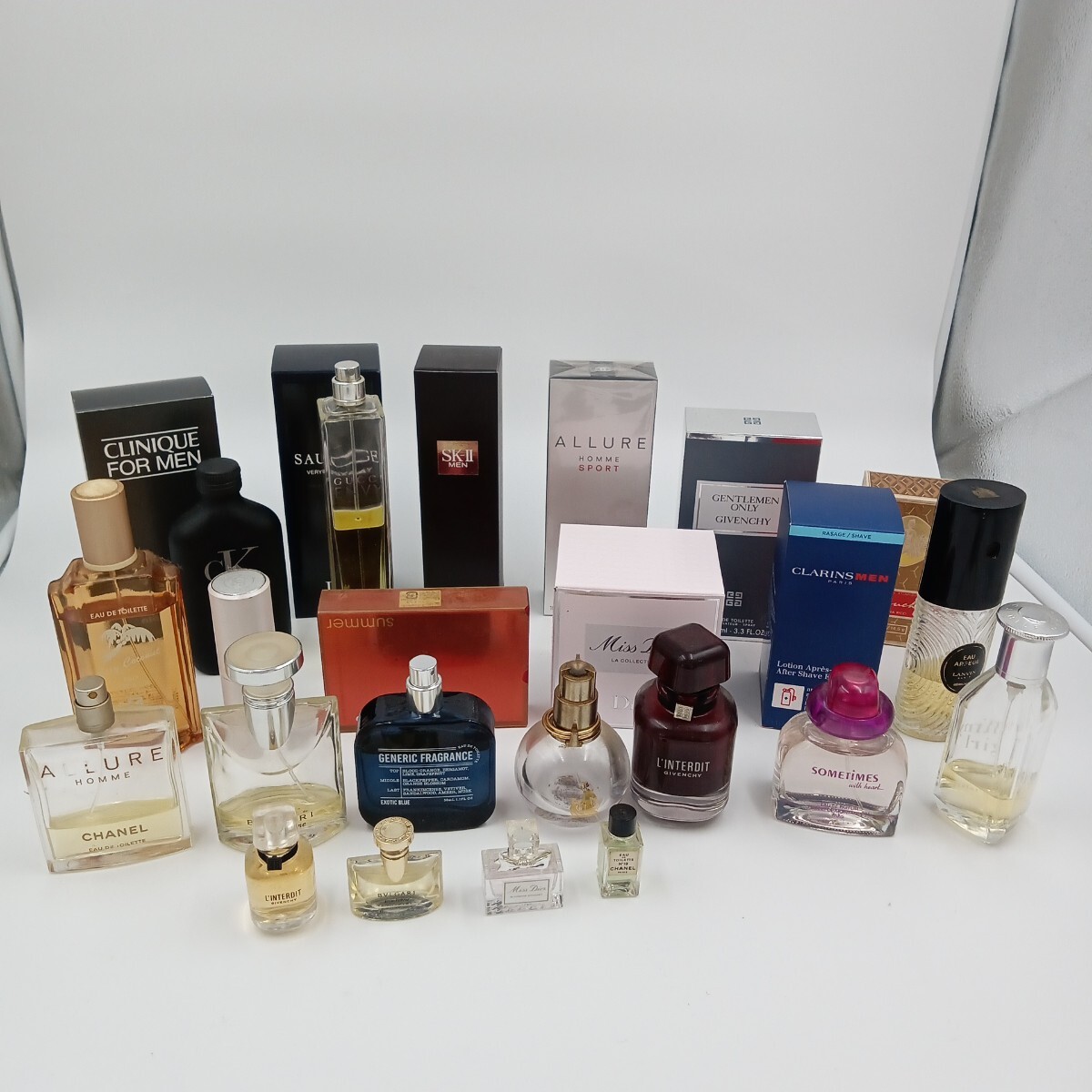 F 香水 スキンケア コスメ など 20点以上まとめ BVLGARI CHANEL Dior SK-II など 開封品 蓋なしあり
