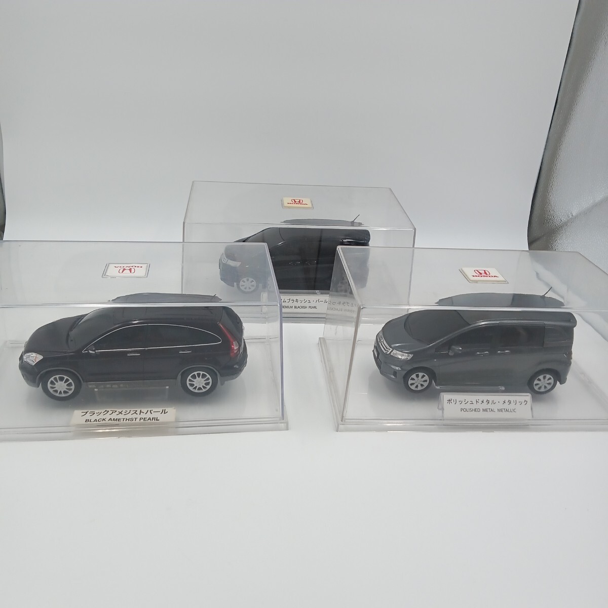 B HONDA ホンダ ミニカー 3点まとめ FREED Spike フリードスパイク ディーラー カラーサンプル 非売品 1/24スケール ケース入り