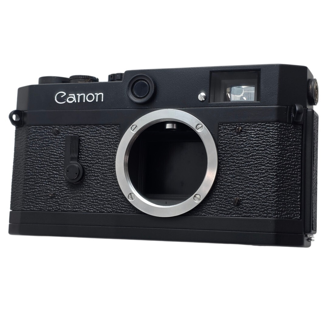 【整備済/保証付】Canon キヤノン P ブラック ボディ レンジファインダー ライカ Lマウント ポピュラレール Repaint Camera 777293