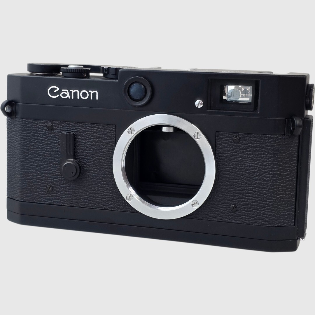 【整備済/保証付】Canon キヤノン P ブラック ボディ レンジファインダー ライカ Lマウント ポピュラレール Repaint Camera 783378