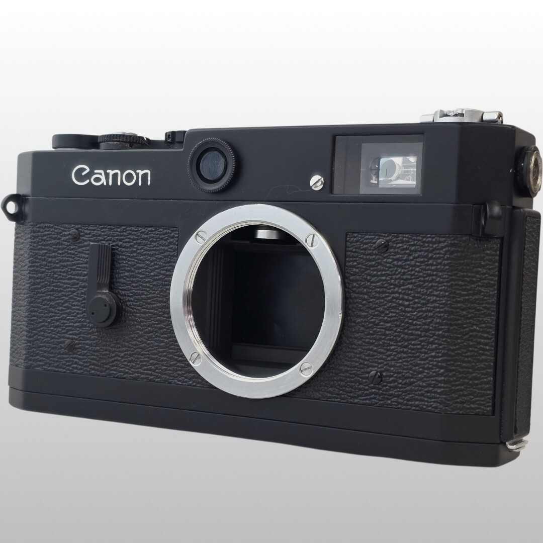【整備済/保証付】Canon キヤノン P ブラック ボディ レンジファインダー Leica ポピュラレール Repaint Camera 738869