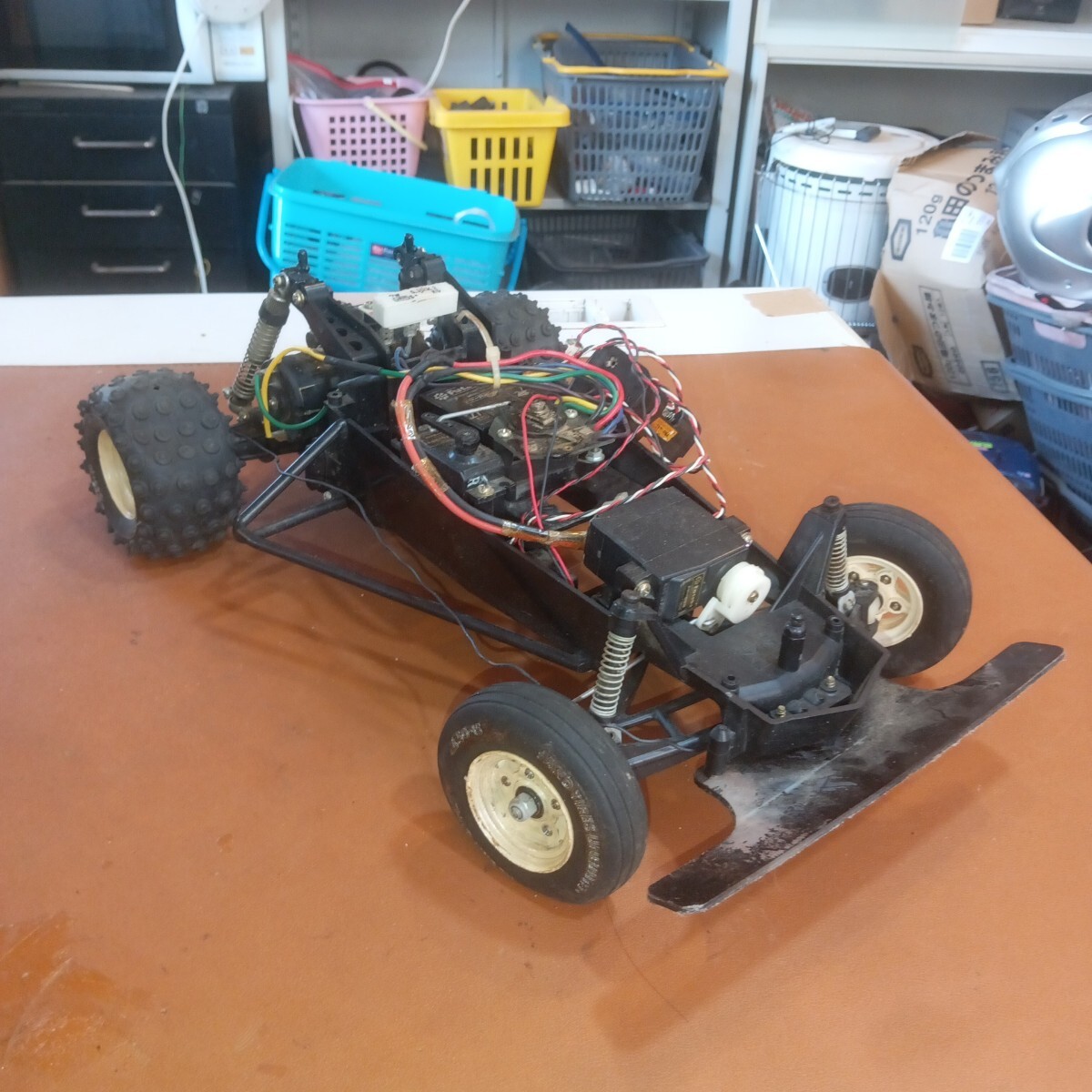 タミヤ　ラジコン　ホーネット？　グラスホッパー？　車種不明　当時物　シャーシ　動作未確認
