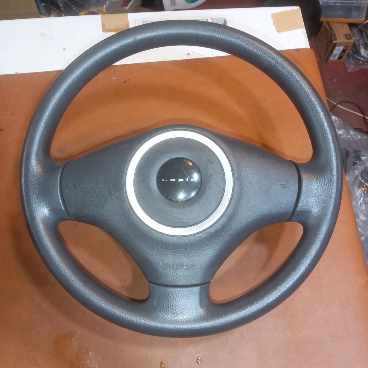 中古現状 スズキ ラパン/HE22S 純正ステアリング
