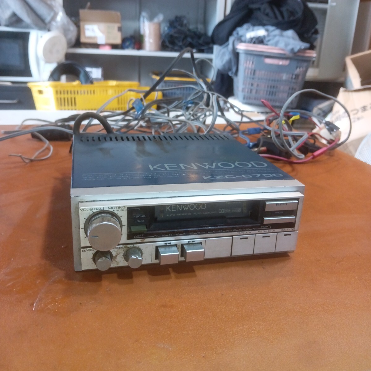 KENWOOD 　ケンウッド カセットデッキ KZC-6700 ジャンク品（旧車当時物ロンサムカーボー 昭和）