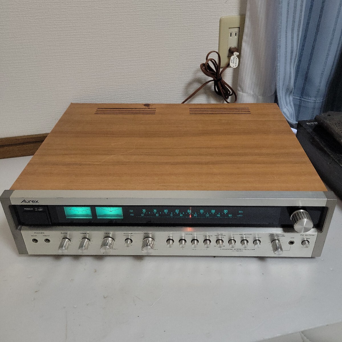 Aurex STEREO SYSTEM ステレオ システム レシーバー アンプAX-700DX　通電確認のみ、ジャンク扱い