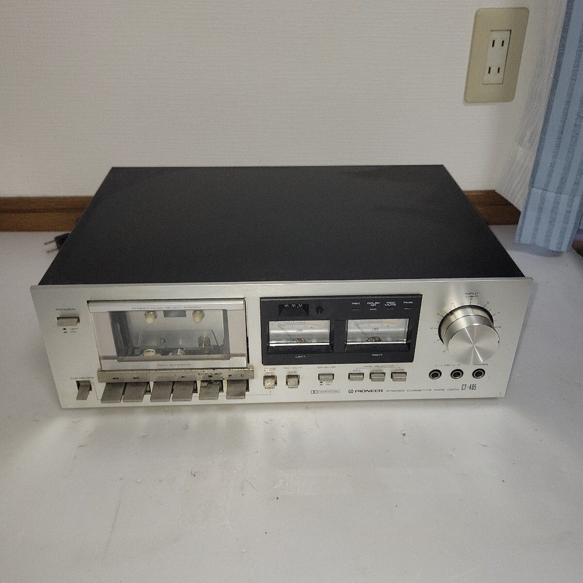 Pioneer CT-405 カセットデッキ パイオニア オーディオ 通電確認のみ、ジャンク扱い