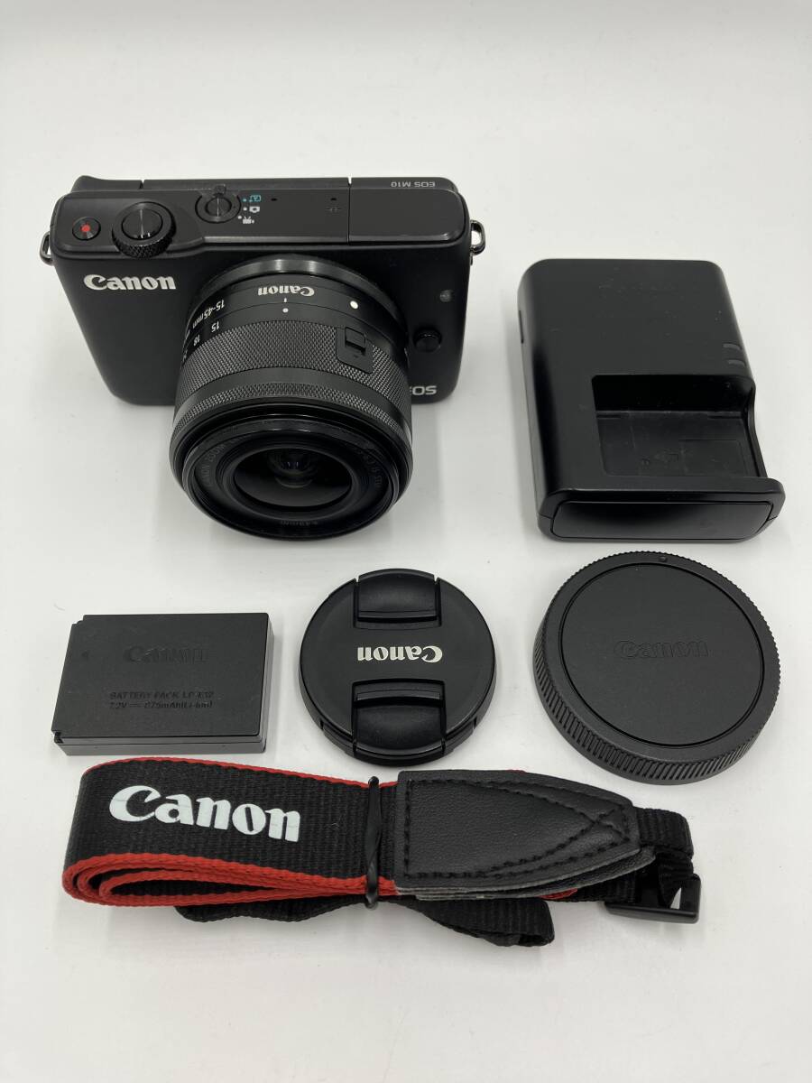 【動作確認済】Canon EOS M10 EF-M 15-45mm IS STM 標準ズームレンズキット ブラック