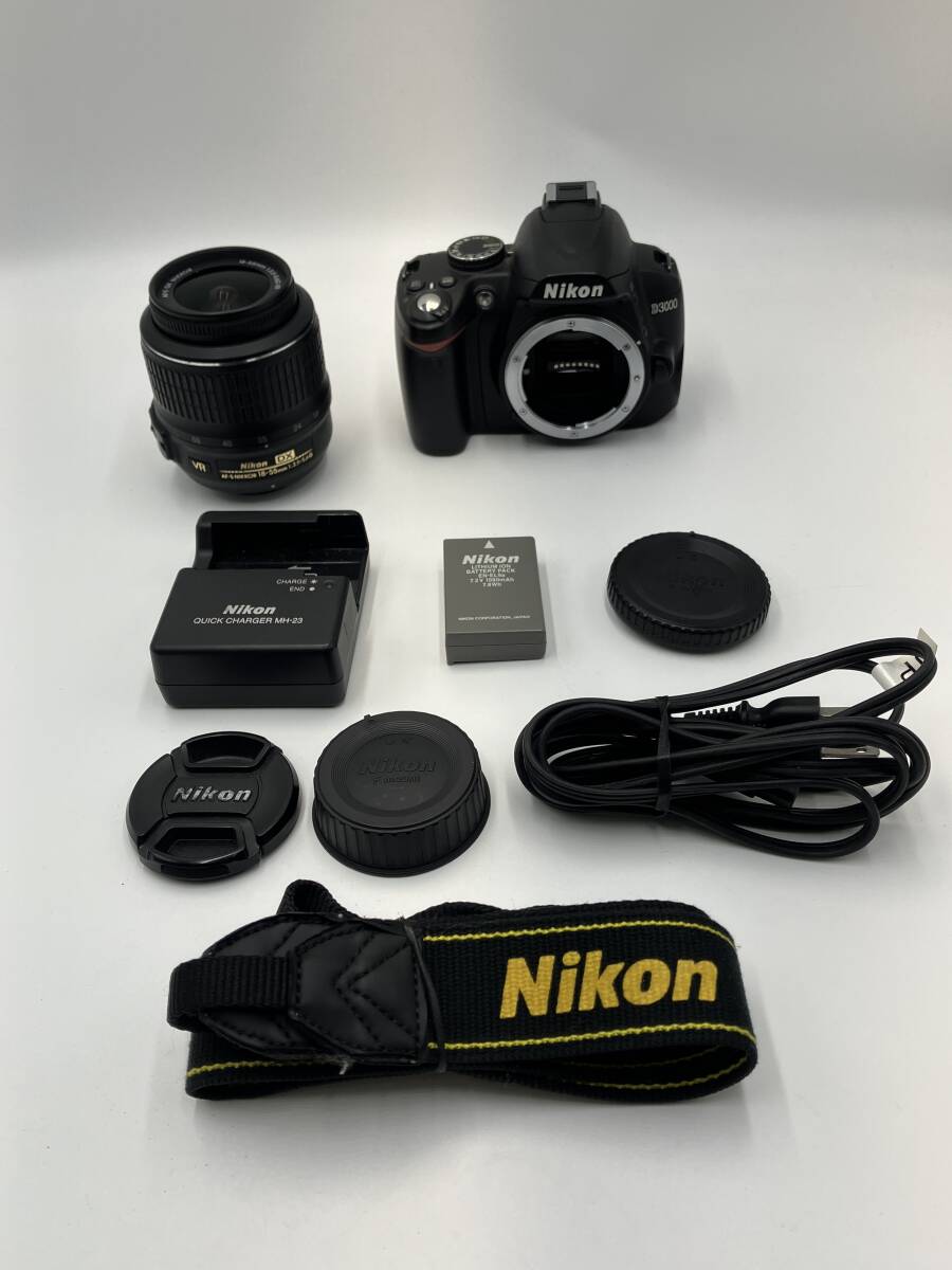 【動作確認済】Nikon D3000 AF-S DX 18-55mm F3.5-5.6G VR レンズキット