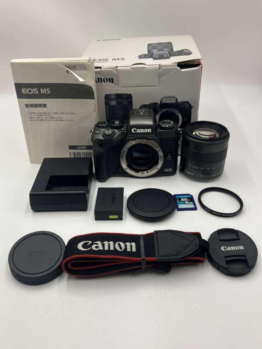【動作確認済】Canon EOS M5 EF-M18-55mm IS STM 標準ズームレンズキット