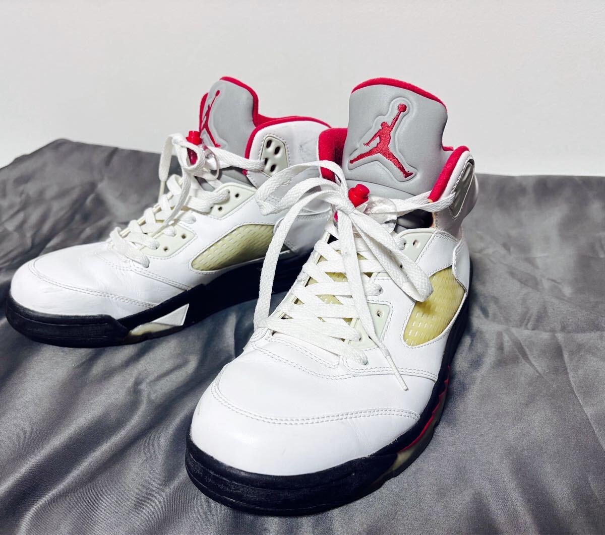 NIKE AIR JORDAN 5 RETRO FIRE RED 27.5cm 136027-120 ナイキ エアジョーダン5 ファイヤーレッド