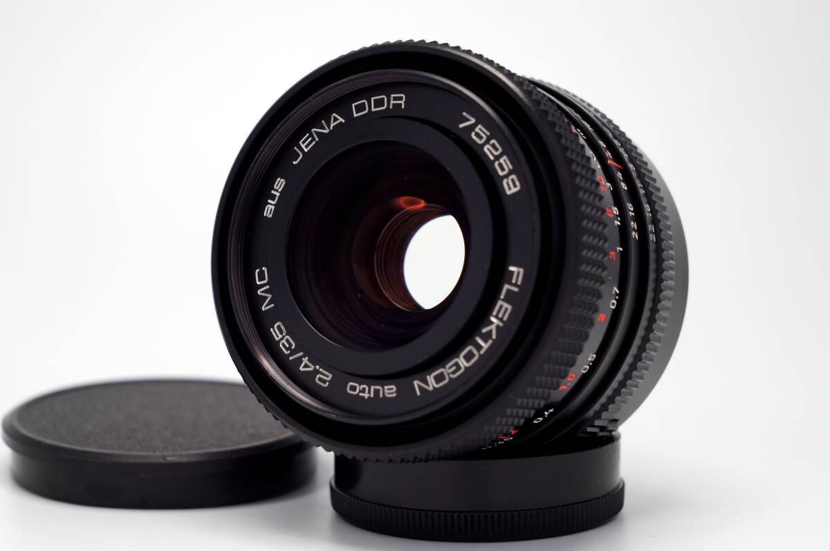 09【美品】M42 Carl Zeiss Jena DDR Flektogon auto 2,4/35mm MC ツァイス フレクトゴン 1985年製 f2.4