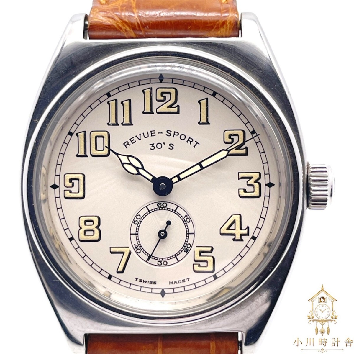 (1円スタート) REVUE THOMMEN REVUE-SPORT 30's 手巻き時計 稼動品 レビュートーメン 腕時計