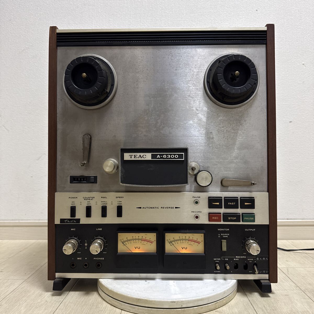 TEAC オープンリールデッキ A-6300通電確認のみ