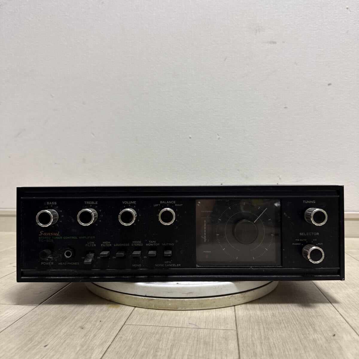 SANSUI サンスイ　ステレオアンプ　TC-505 電源コード切れ