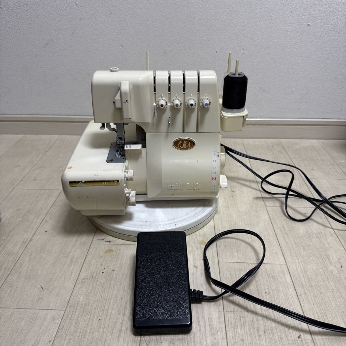 JUKI ベビーロック ミシン 衣縫人ペダル付きジャンク品