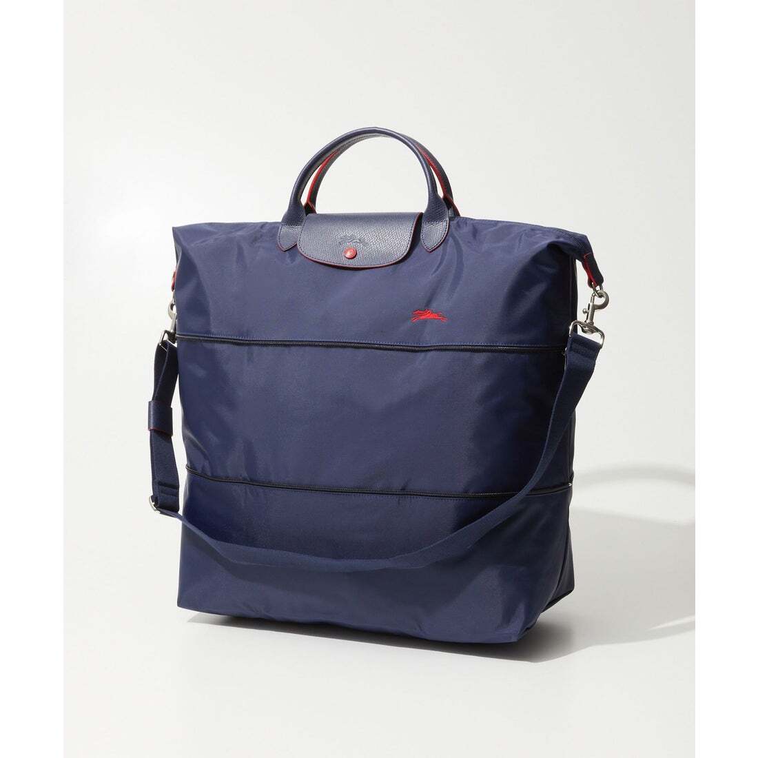 超美品　LONGCHAMP　LE PLIAGE CLUB　ロンシャン ルプリアージュクラブ　拡張型ボストンバッグ　SAC DE VOYAGE （ネイビー）