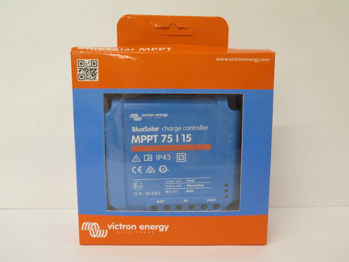 未開封新品　Victron Energy Bluesolar MPPT 75V 15 AMP 12/24-VOLTソーラーチャージコントローラー　アウトドア防災キャンピングカー車