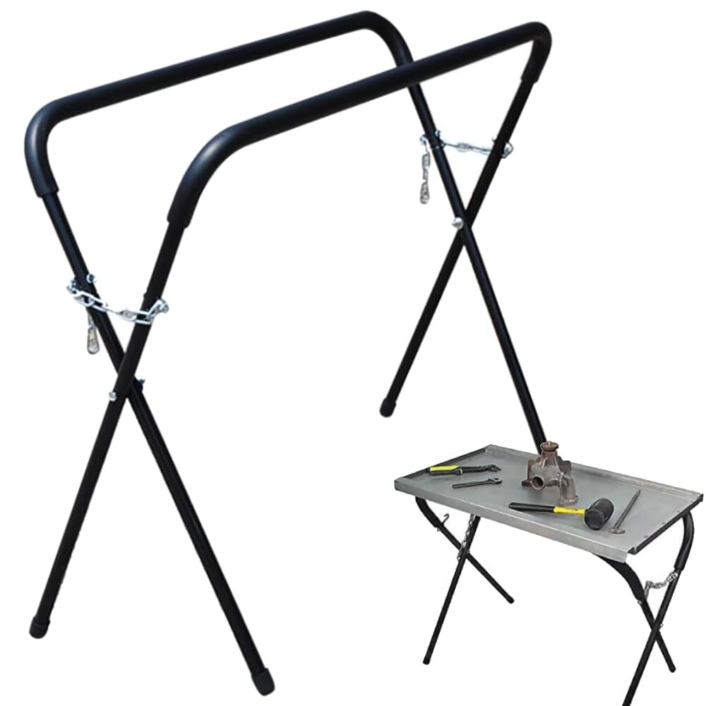 life_mart 塗装スタンド 【 X型 耐荷重 60kg スポンジ付 】 塗装台 ワークテーブル 作業台 板金 塗装用 スタy
