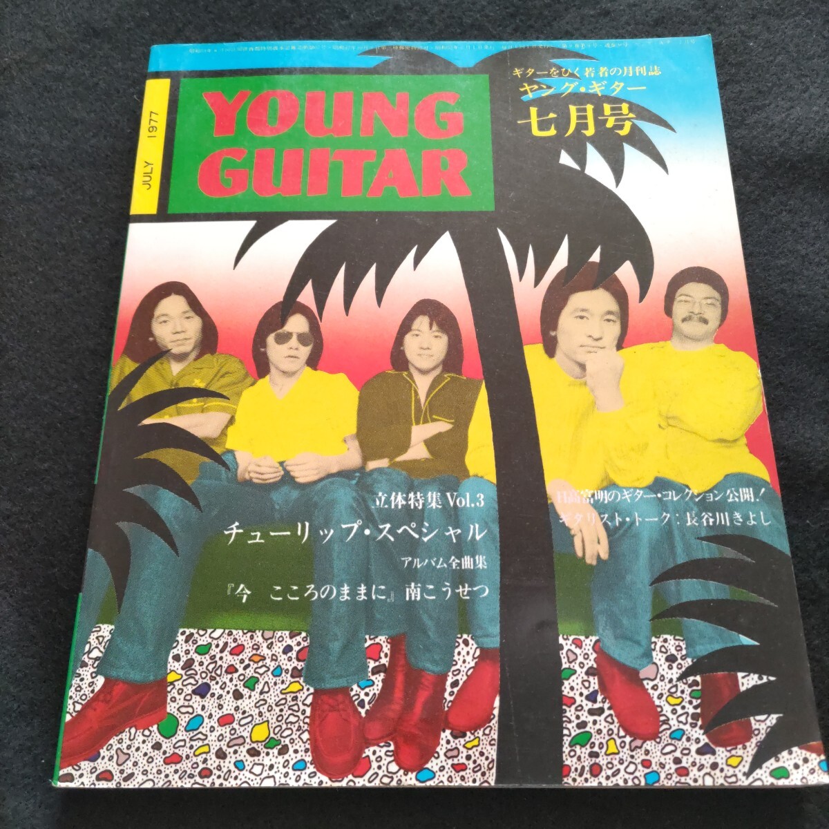 YOUNG GUITAR▲ ヤング ギター▲1977年7月号▲さだまさし▲高中正義▲ロイ・ブキャナン▲チューリップ▲加藤和彦▲財津和夫▲小倉エージ